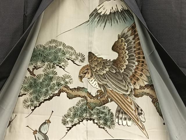 平和屋着物＃羽織 紬地 素色 正絹 逸品 CAAV5662id