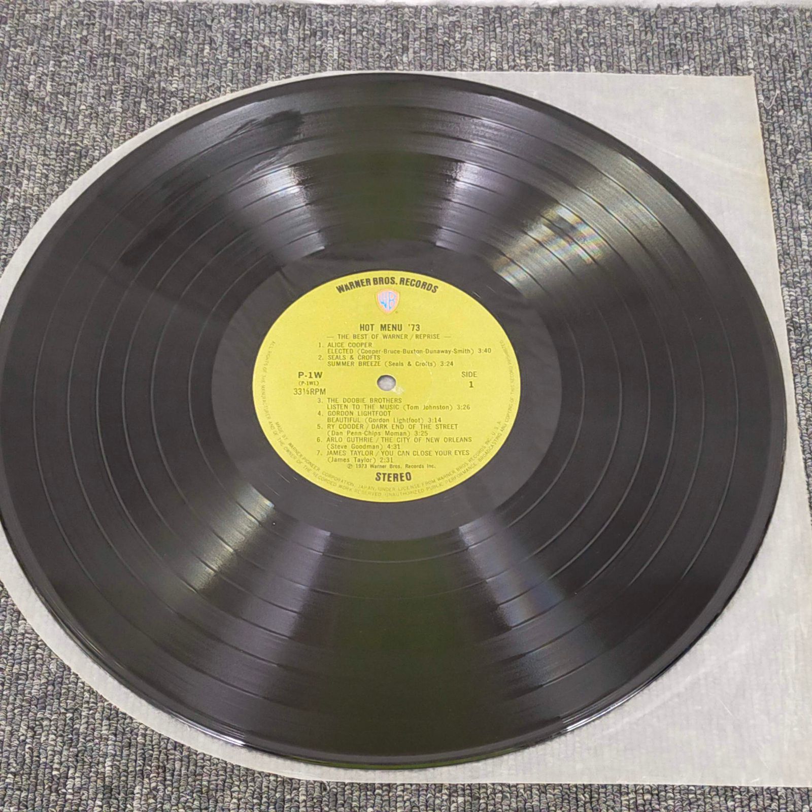 LPレコード1498】ホット・メニュー'73～ベスト・オブ・ワーナー