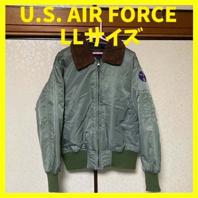 U.S. AIR FORCE フライトジャケット MA-1 緑 LLサイズ