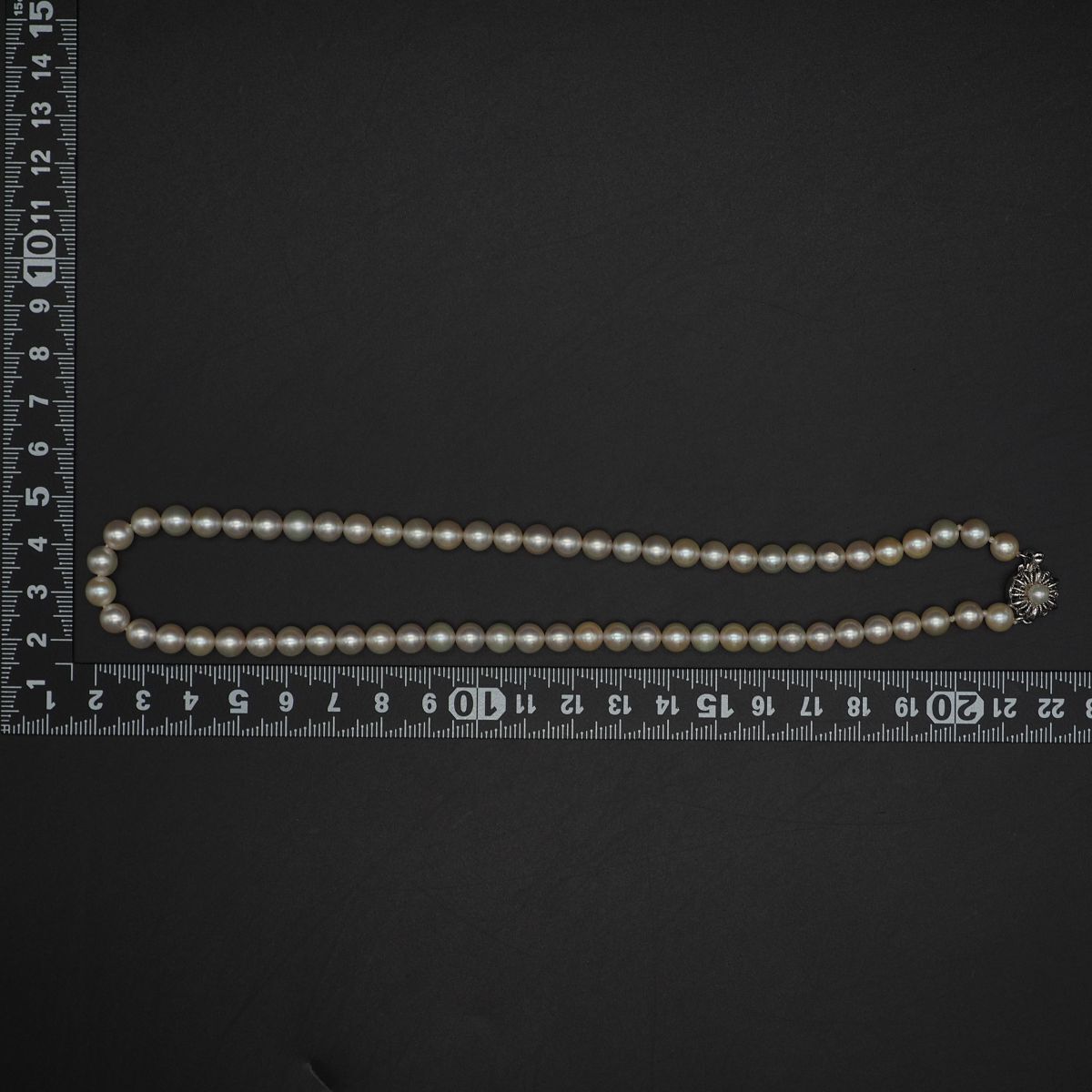 K555 あこや真珠 6.3mm珠 パール SILVER刻印 ネックレス デザイン シルバー 6月誕生石