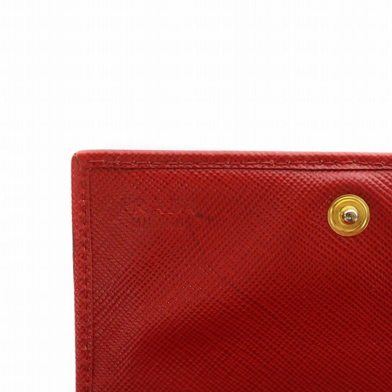 PRADA 名刺　カードケースピンクレッド　レザー 二つ折り 楽天市場】＼2000円OFF+全品5倍☆8/5限定／ プラダ 名刺入れ