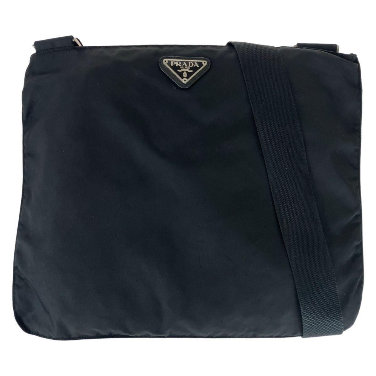 PRADA テスート ミニメッセンジャーバッグ 三角ロゴプレート NERO PRADA テスート ミニメッセンジャーバッグ 三角ロゴプレート NERO