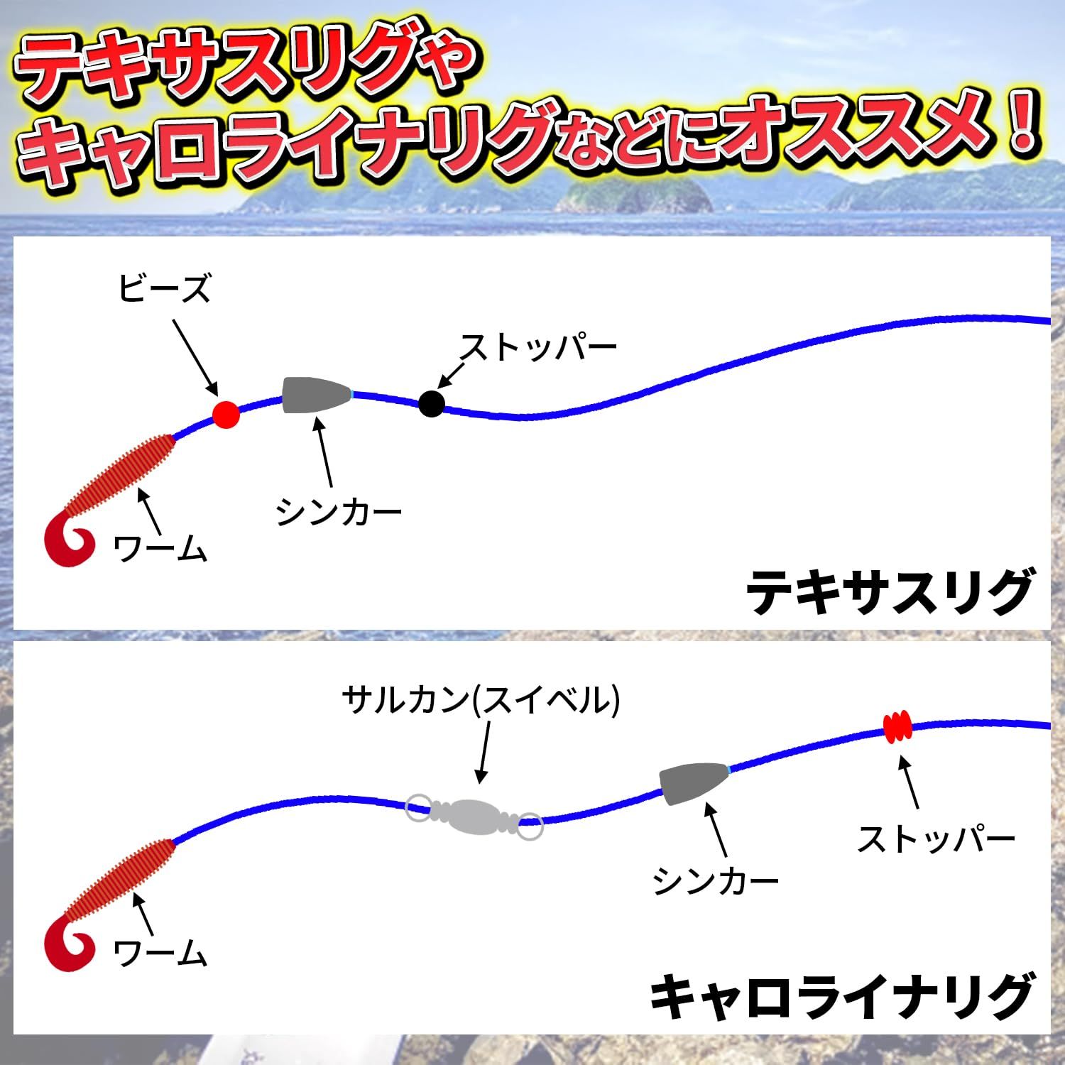 テキサスリグセット•オモリセット ひびわれ