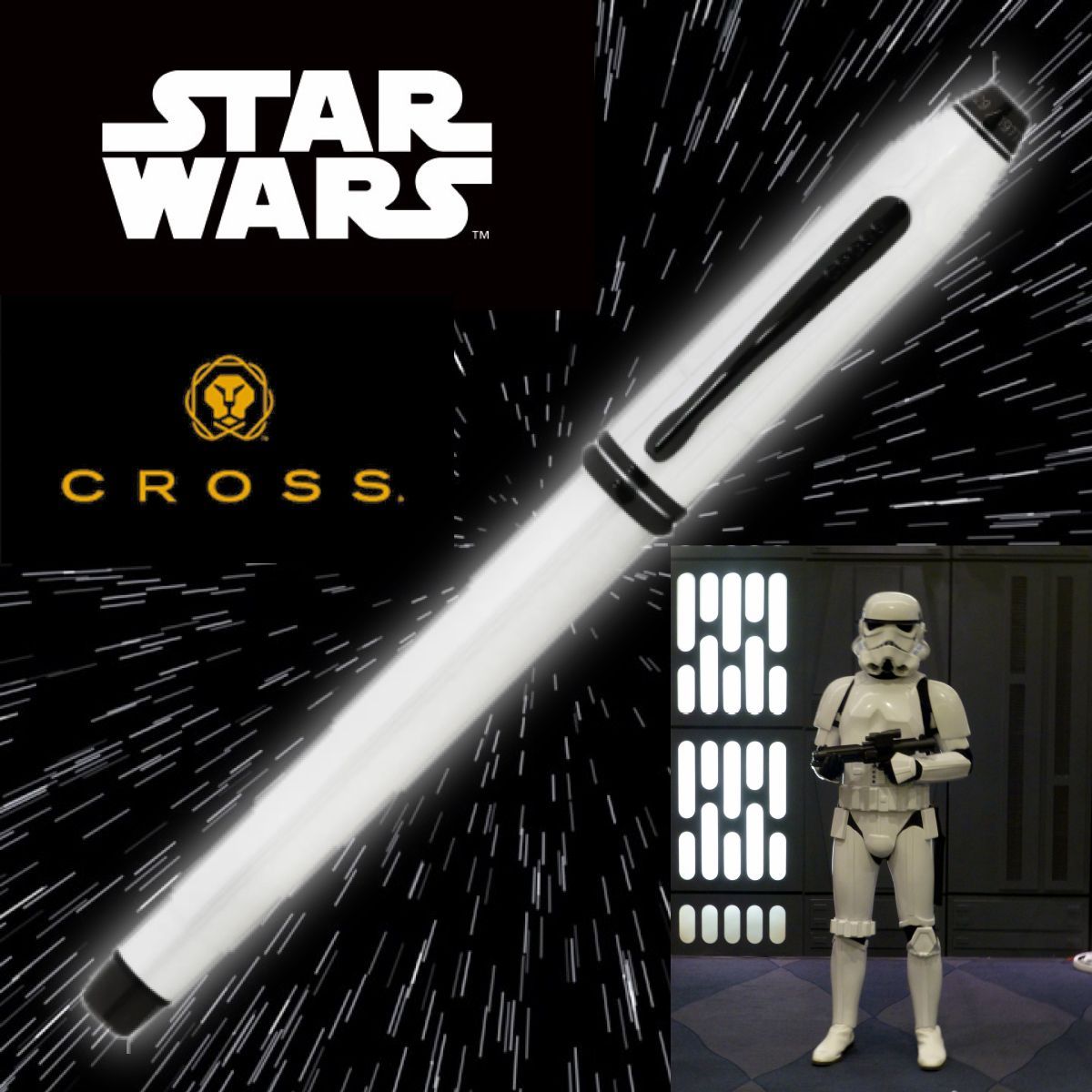 最後の１本となりました 大 スターウォーズ シリーズ CROSS クロス タウンゼント スターウォーズLE ストームトルーパー ローラーボール AT0045D-41 ボールペン