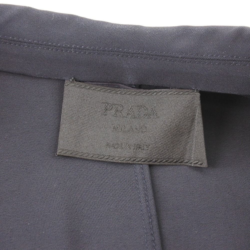 PRADA】プラダ ポリエステル NERO 黒 レディース テーラードジャケッ