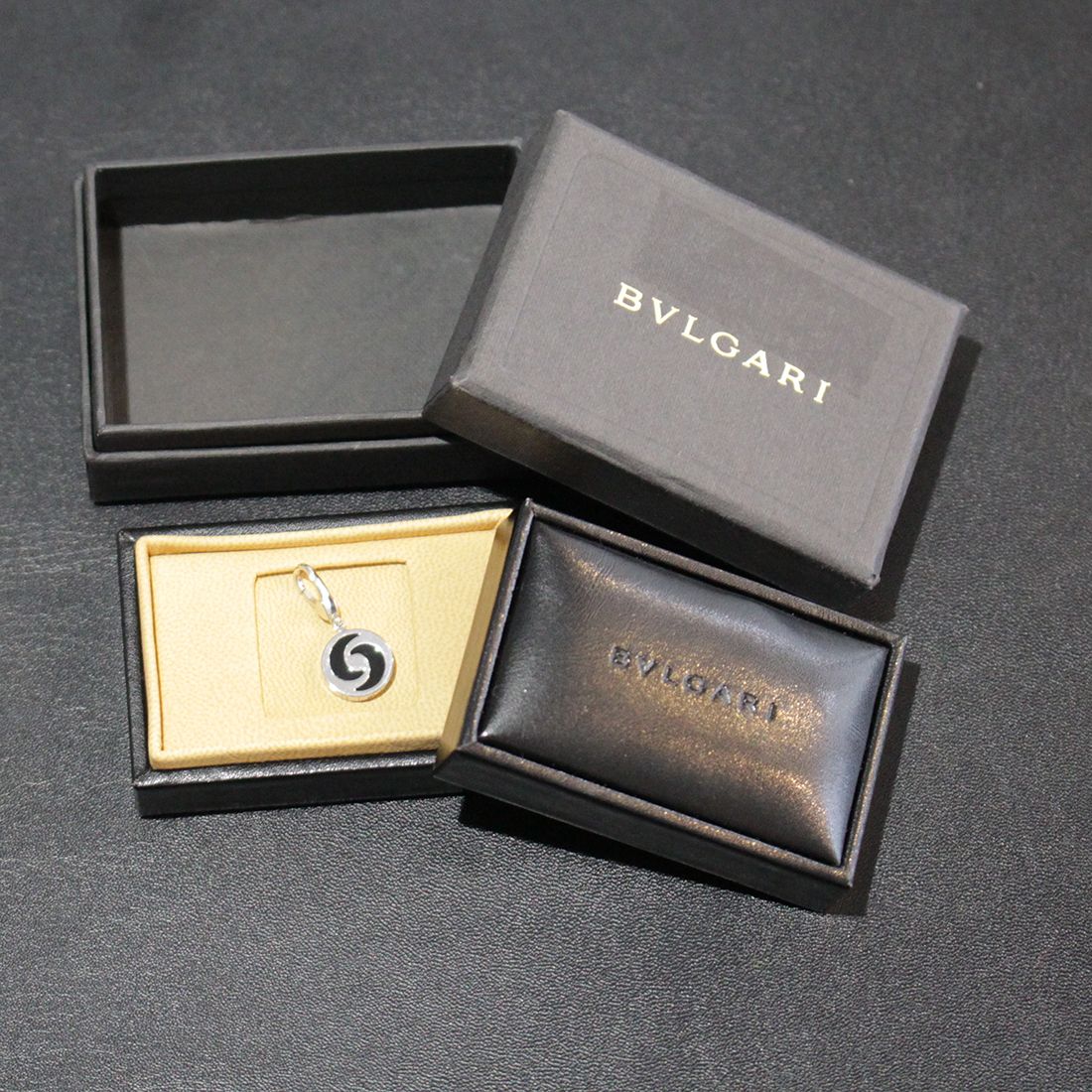 ブルガリ BVLGARI オプティカル ネックレストップ K18WG 箱 3.6g