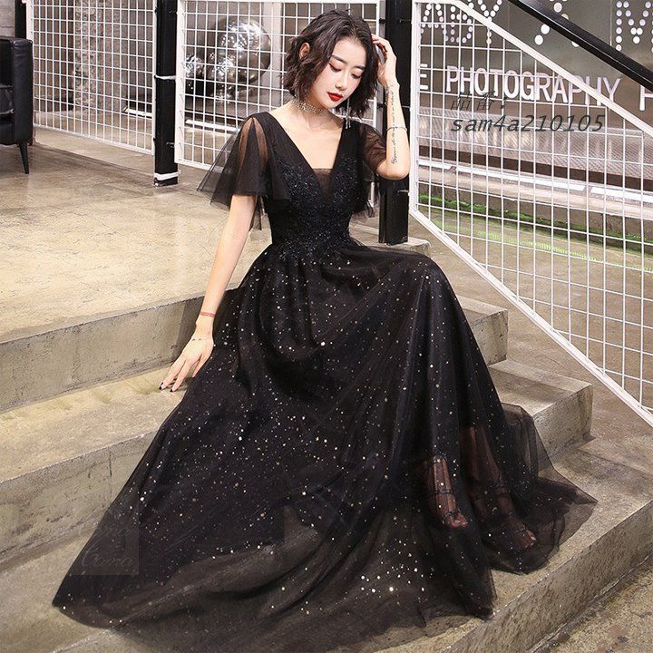 ワンピース ドレス イブニングドレス ロング丈 レディース メッシュ 体型カバー パーティー 秋冬 お呼ばれ 細見え 春夏 セレモニー 2次会 結婚式 am4a210105