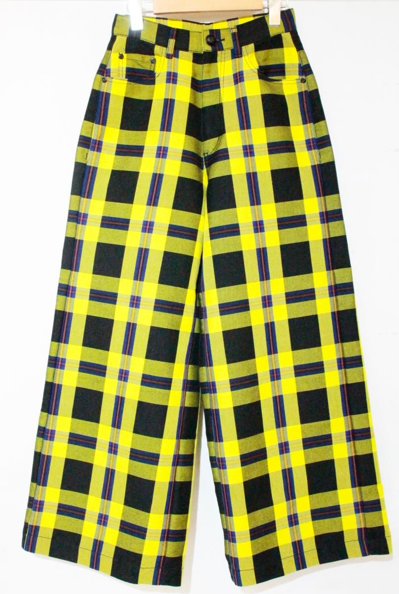 DOUBLE STANDARD CLOTHING レディースパンツ 36 DOUBLE STANDARD CLOTHING|パンツ|36|黄 イエロー|チェック|0206-171-241a