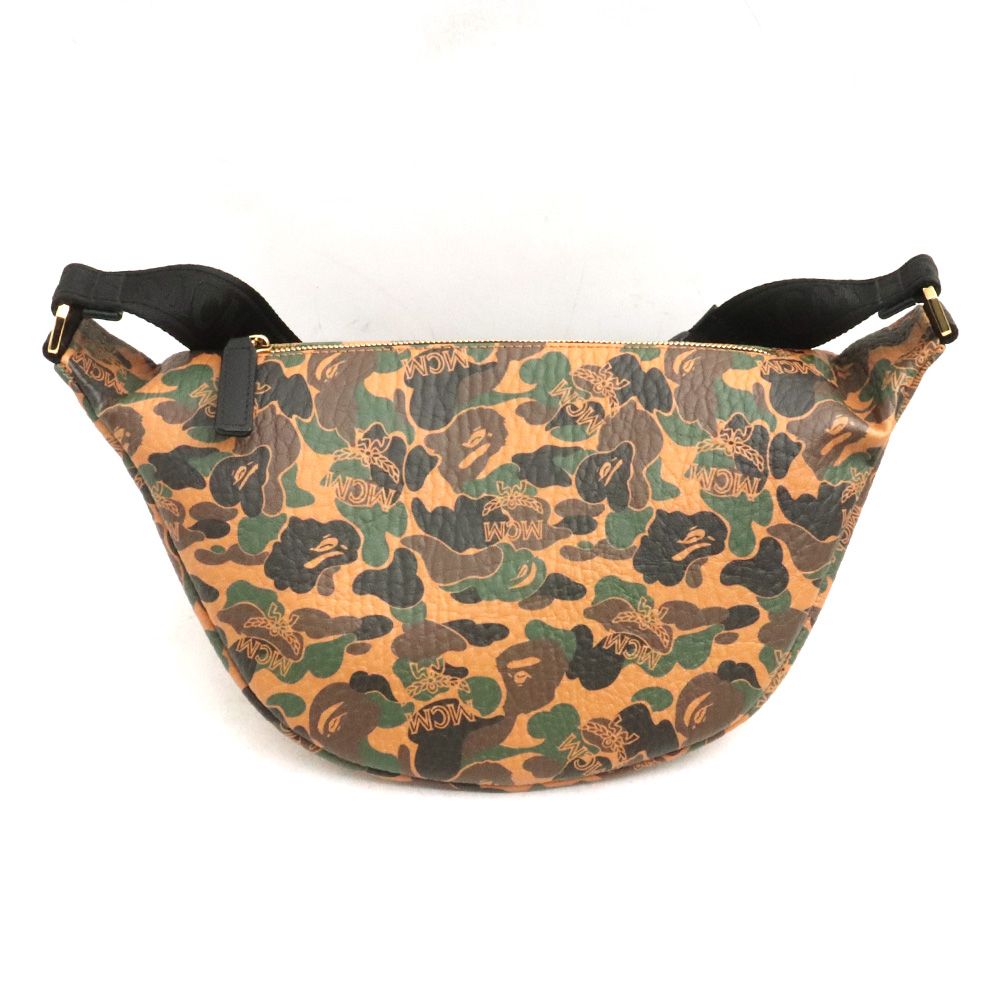 エイプMCM ボディーバック A BATHING APE（アベイシングエイプ）の「BAPE X MCM BELT BAG
