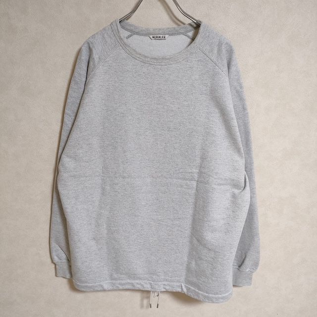 AURALEE SUPER SOFT SWEAT DRAW CODE BIG P/O A21SP04GU トレーナー サイズ1 スウェット ライトグレー レディース オーラリー【中古】4-0414M△