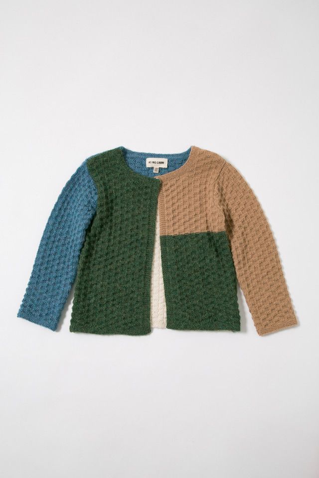 AS WE GROW/Colourblock Cardigan カーディガン　新品子供服90 キッズ 女の子 男の子