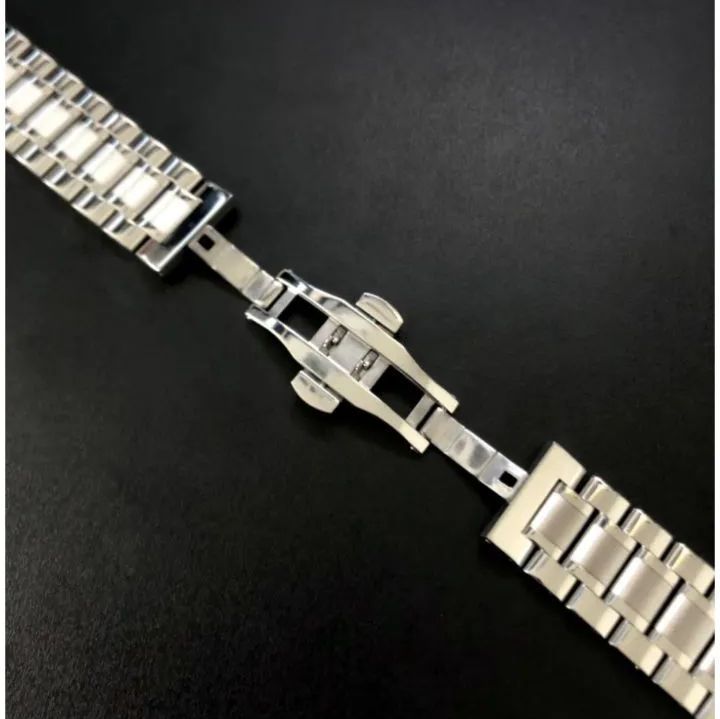 21mm 腕時計 ステンレス ブレスレット シルバー フラットエンド【対応 