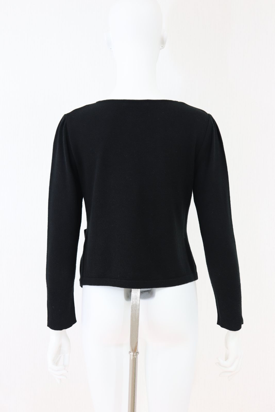 Rene（売れ筋商品|||ルネ）　リボンアシンメトリーニットトップス　5732150　黒/ブラック Rene☆ルネ リボンアシンメトリーニットトップス 5732150 黒