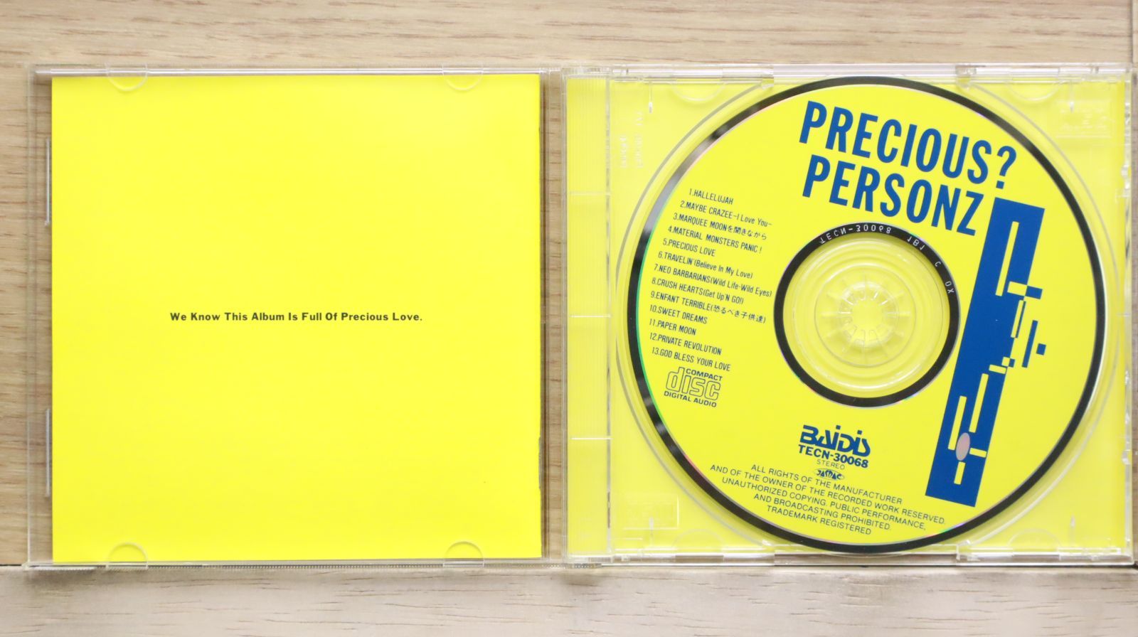 国内盤CD☆パーソンズ/PERSONZ□ プレシャス Precious