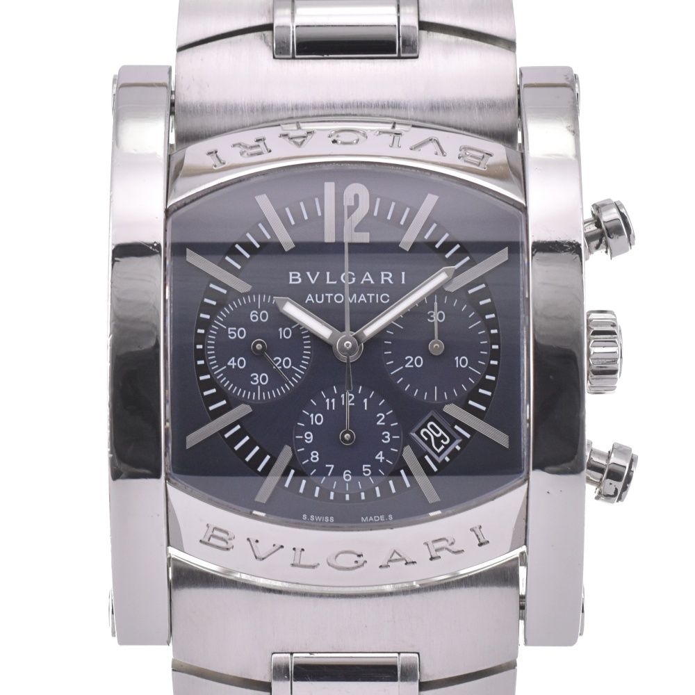 ブルガリ BVLGARI AA44SCH アショーマ クロノグラフ デイト 自動巻き メンズ J 142748