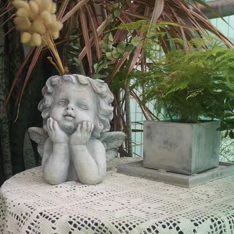 小さな天使の植木鉢 ヨーロピアンスタイル