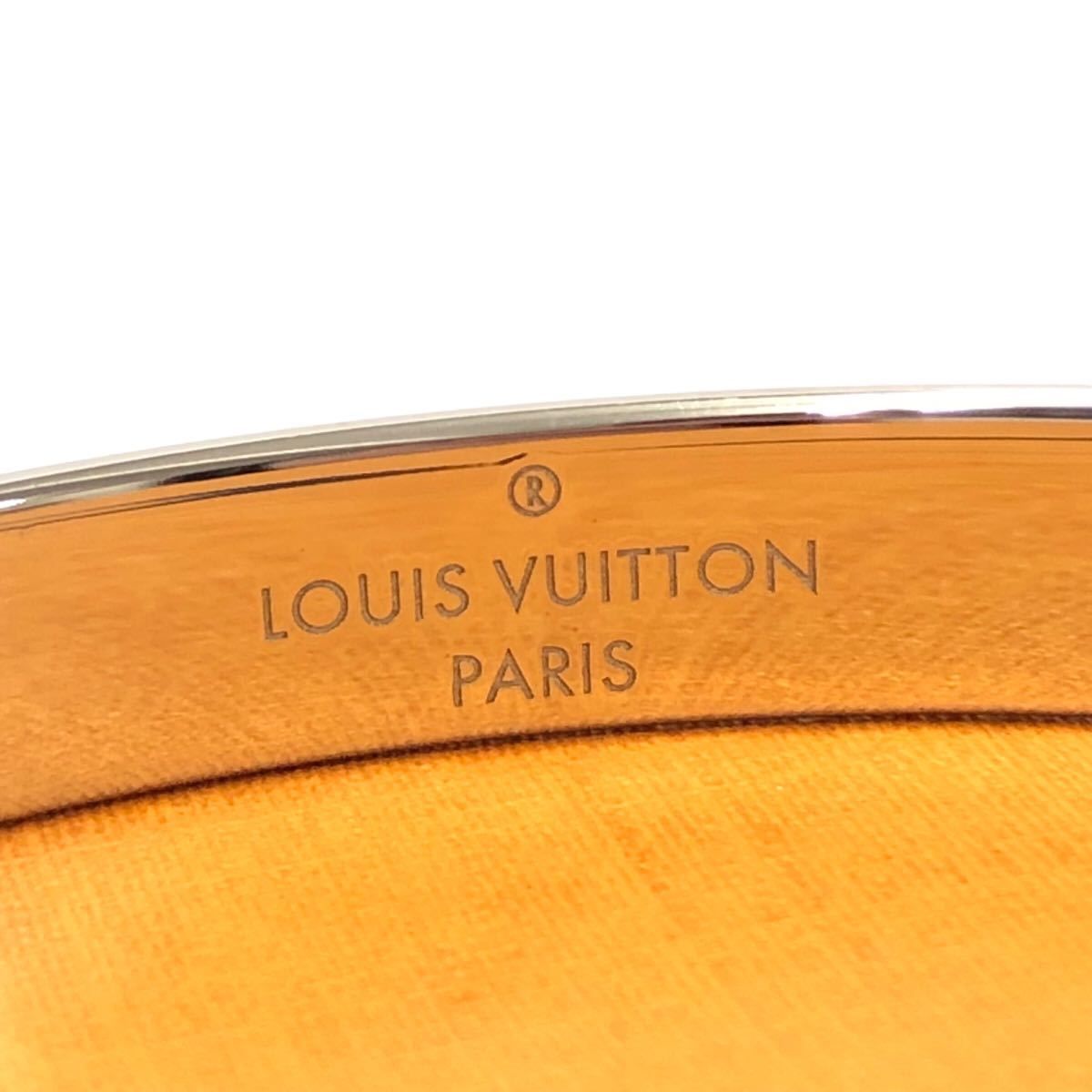 美品 LOUIS VUITTON ルイヴィトン カフ ナノグラム ブレスレット