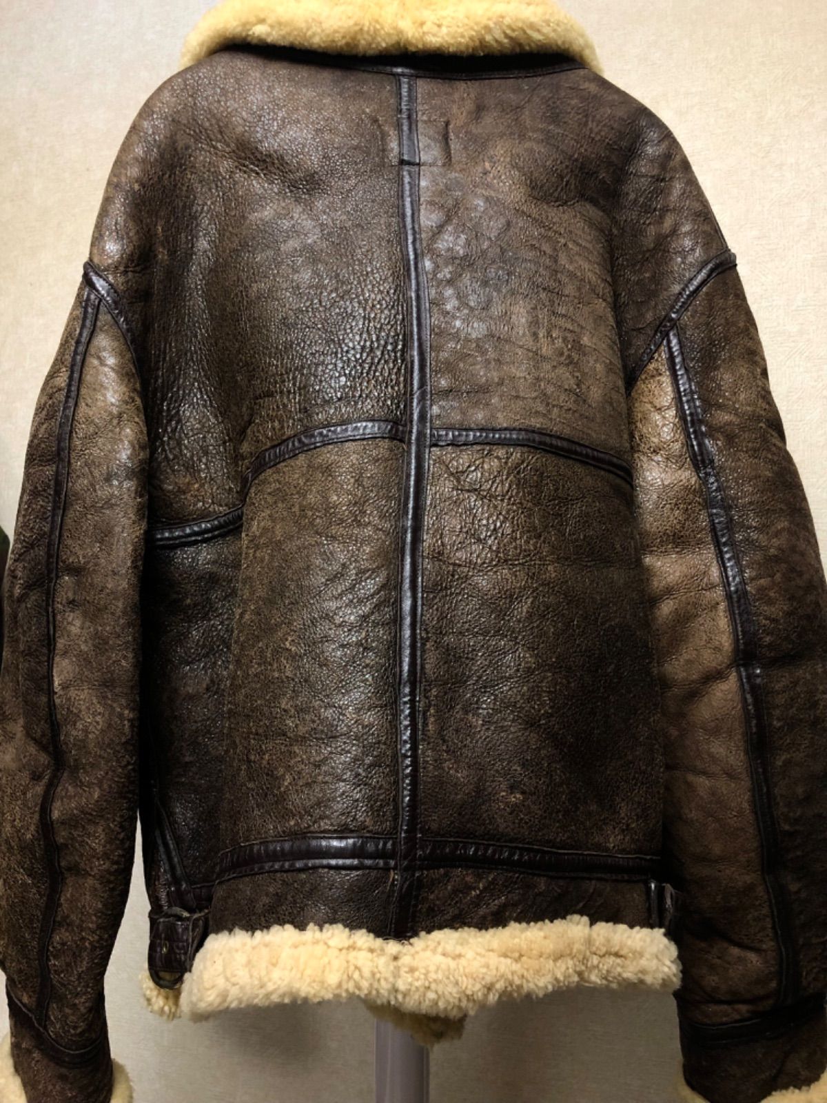 1978年製希少U.S.A.製時代AVIREX B-3ヴィンテージムートンレザー