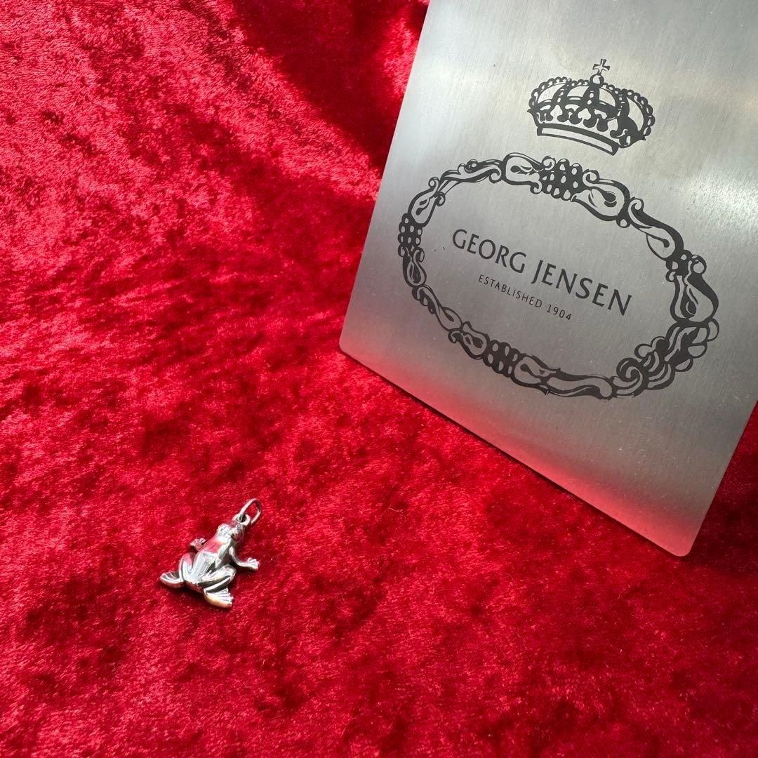 美品 カエルチャーム ジョージジェンセン/  美品 稀少カエル チャーム ジョージジェンセン/GEORG JENSEN