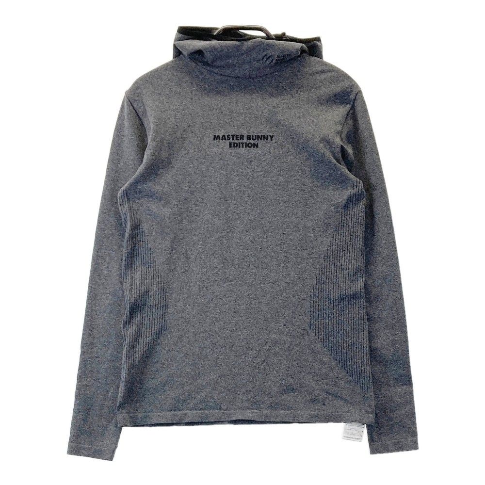 サイズ：1 MASTER BUNNY EDITION マスターバニーエディション  長袖フード付Tシャツ  グレー系 [240101385482]# ゴルフウェア レディース ストスト