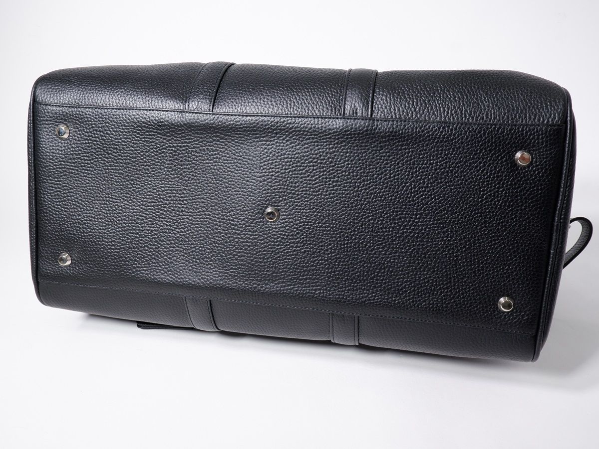 未使用品✨HushTug ハッシュタグ　レザーブリーフケース　シボ革　ブラック HushTug/ハッシュタグ ボストンバッグ ブラック【-】【MBGA74437