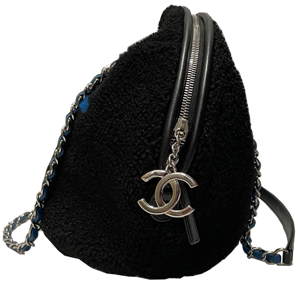 CHANEL【シャネル】 ドーヴィル ラウンド チェーンショルダー バッグ 
