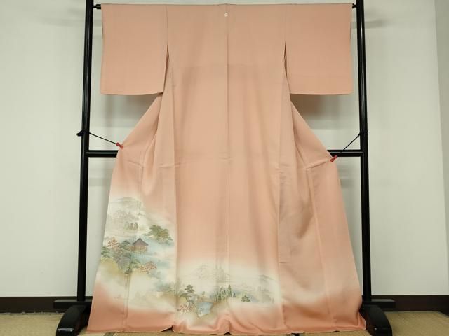 平和屋着物□豪華色留袖 作家物 洋子 寿光織 人物風景文 鴛鴦