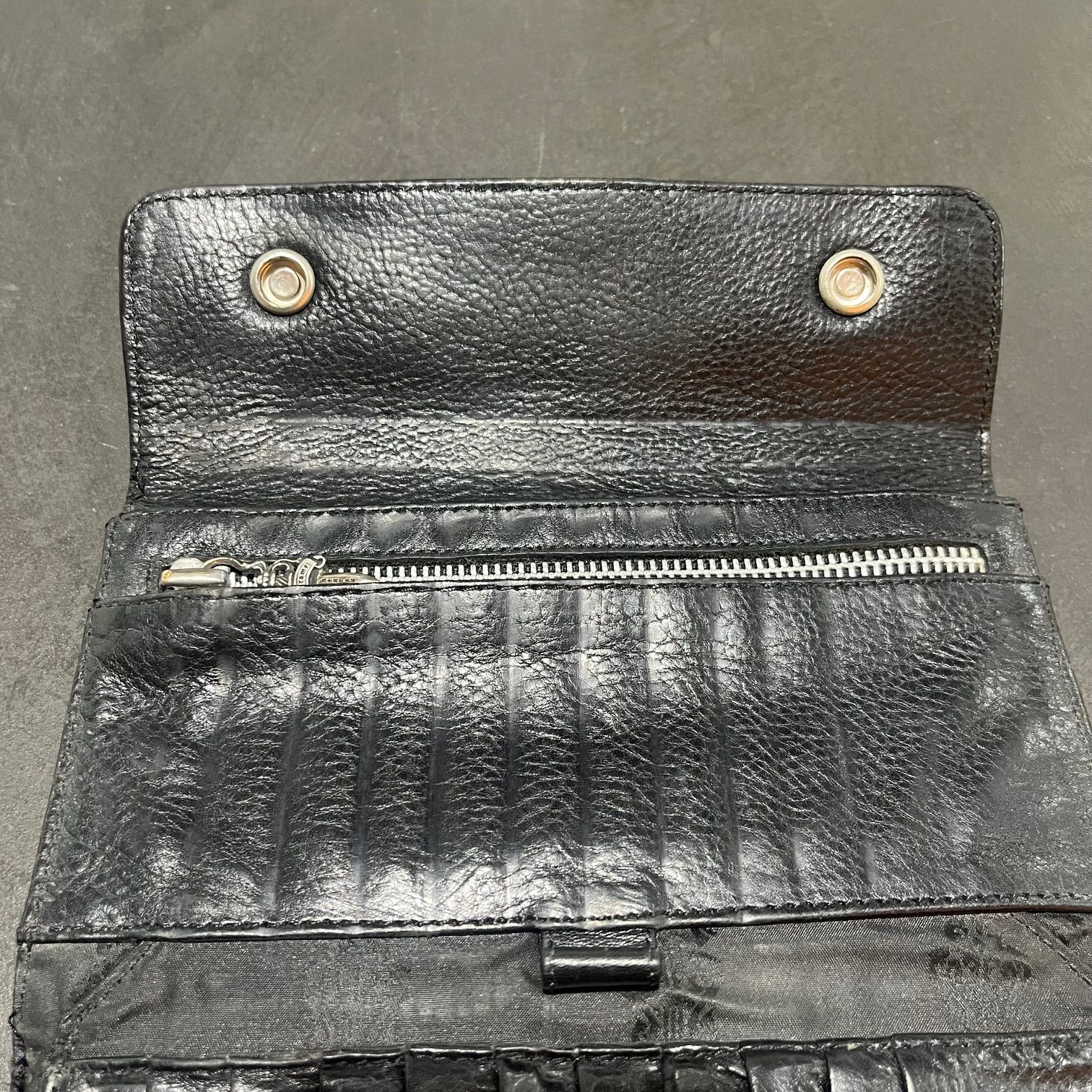 国内正規 CHROME HEARTS WAVE WALLET ウェーブ ウォレット 長財布