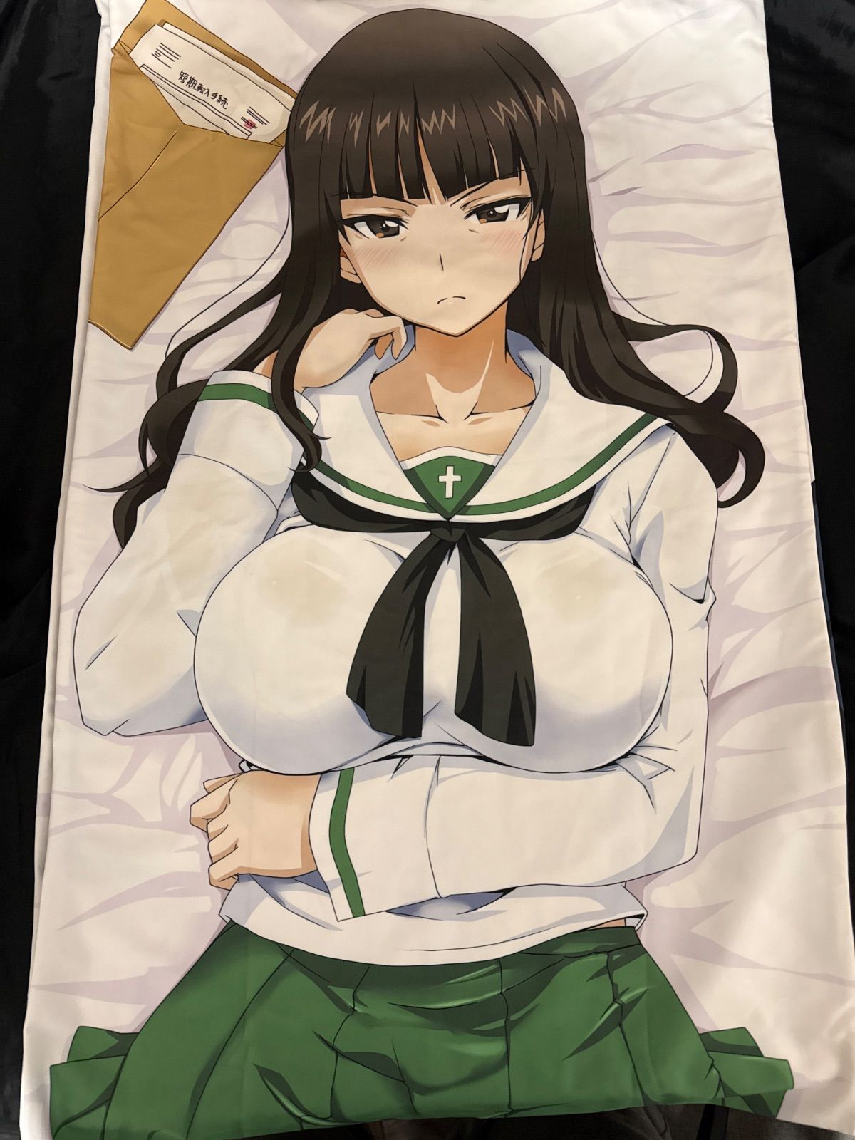 ガールズ-パンツァー 夜の西住流抱き枕カバー 西住しほ あおいまなぶ BlueMage 汚れ有り