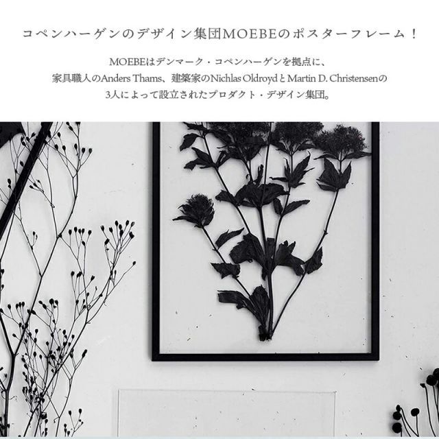 MOEBE | A3 FRAME (black) | A3 アルミフレーム【ムーベ 北欧