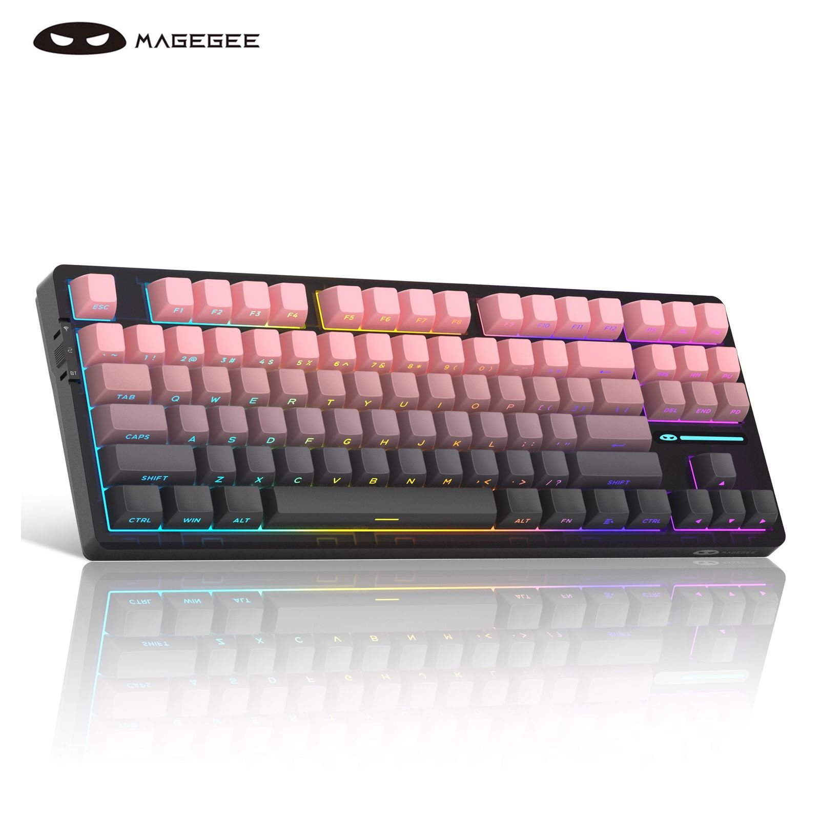 メカニカルキーボードトリモードブルーウェールスイッチホットスワップ対応vAF