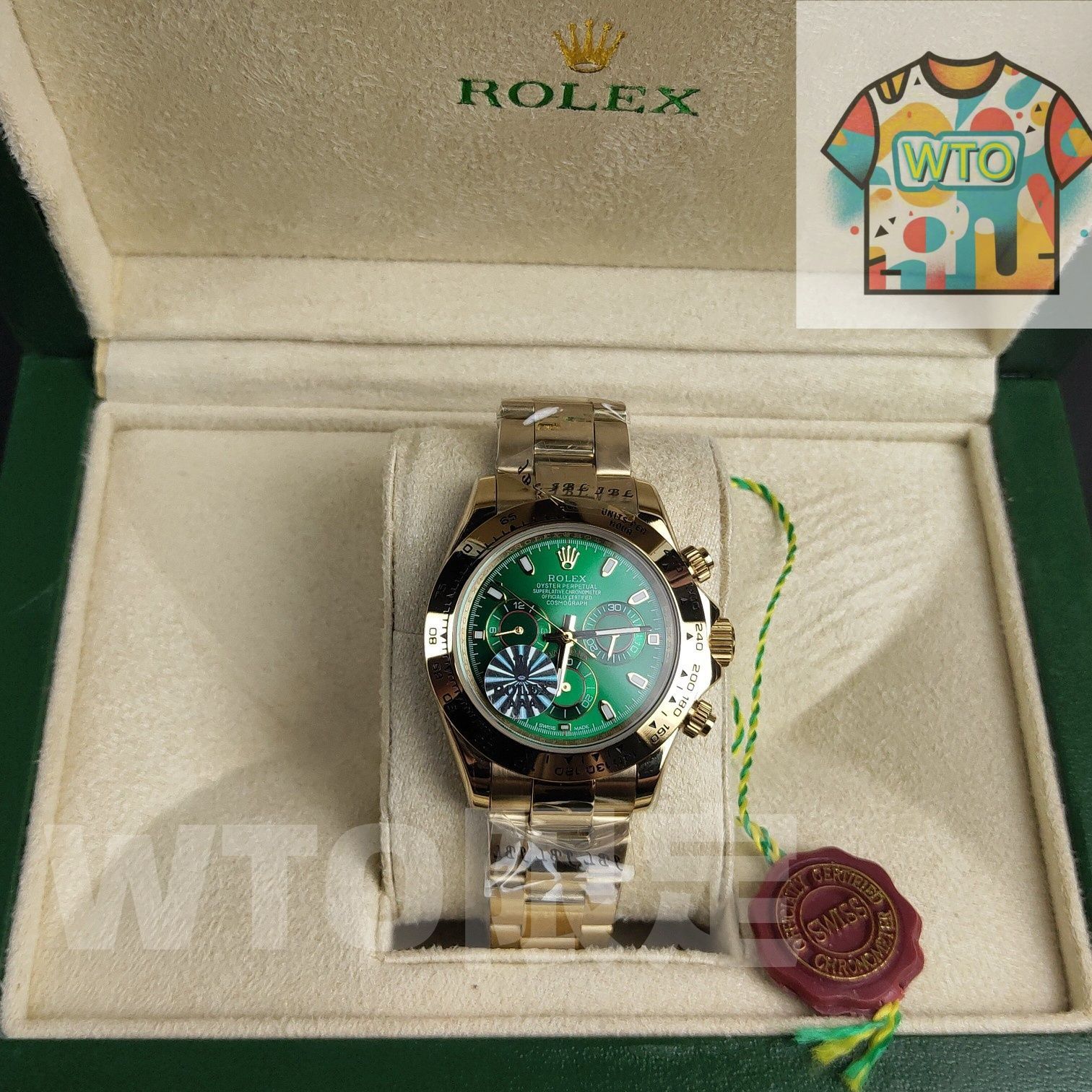 定番，新品】 □ROLEXコスモグラフデイトナ用マホガニーBOX＆付属品