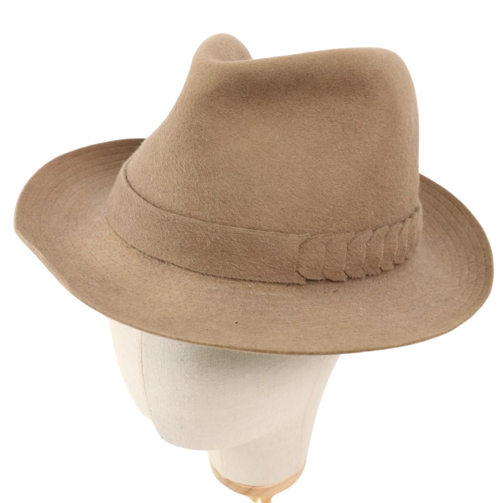 Borsalino 茶色フェルトハット