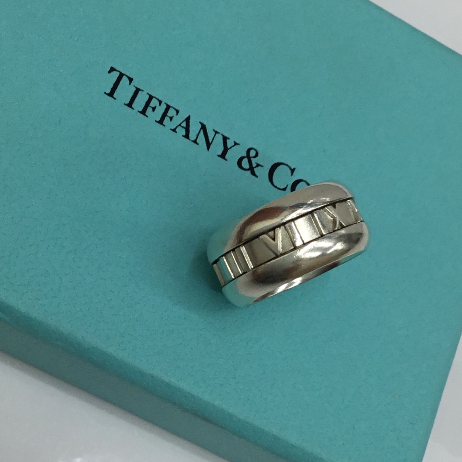 ♦美品 ✤ 希少 ♦ TIFFANY&Co. ティファニー ／ ティファニー アトラスワイド リング ／ 2003 ／ ATLAS ／ T&Co  ティファニーリング ／ ブランド リング ／ ピンキーリング ／ シルバーリング ／ 指輪 ／ 10.5号