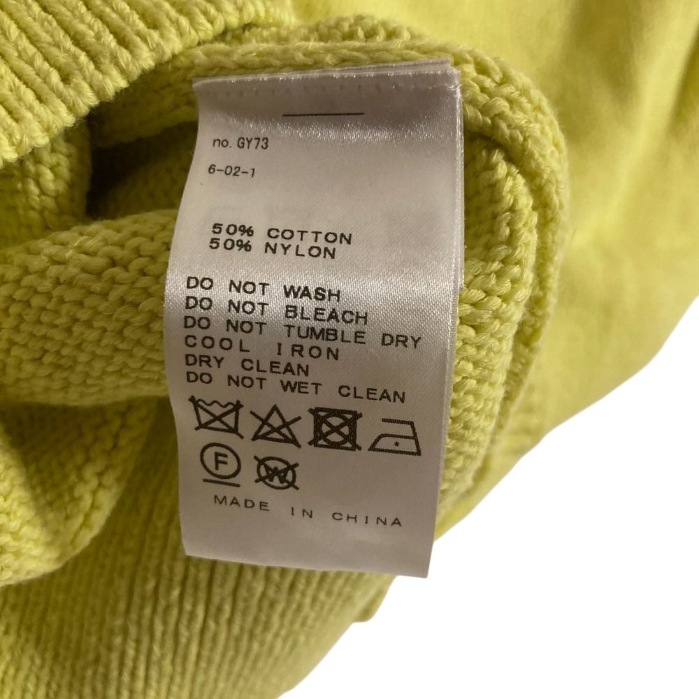 Hello Bonjour!◆21SS/GENTLEMAN KNITジェントルマンニ/コットン/YLW/無地/21-080-560-1001-1 Hello Bonjour!(ハローボンジュール) / 21SS/GENTLEMAN KNIT