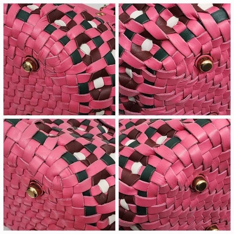 COACH コーチ かごバッグ 603 ウーブントート マルチカラー