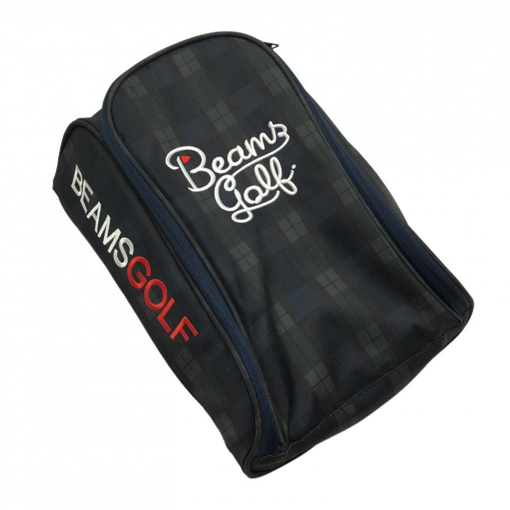 BEAMS GOLF クラブケース、 ネイビー・グリーンチェック BEAMS GOLF クラブケース、 ネイビー・グリーンチェック BEAMS
