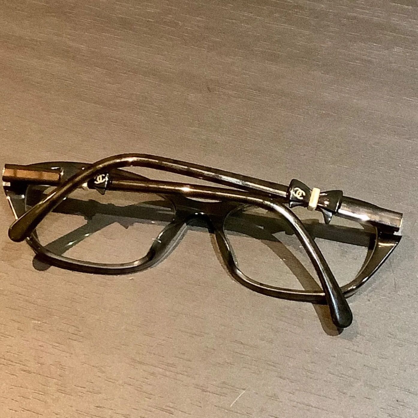 シャネル CHANEL ココマーク リボン フレーム 眼鏡 めがね メガネ 
