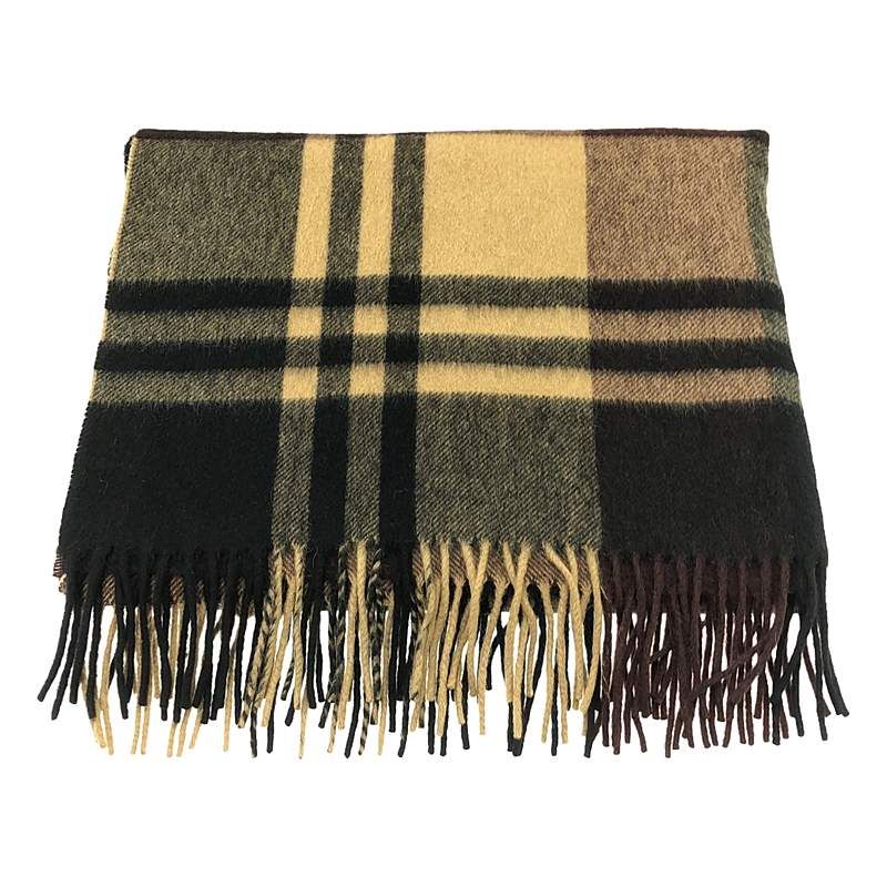 JOSHUA ELLIS / ジョシュアエリス | × UNITED ARROWS 別注 cashmere 100％ / カシミヤ フリンジ 大判 ストール マフラー | ブラウン系 | レディース JOSHUA ELLIS / ジョシュアエリス | × UNITED ARROWS 別注 cashmere
