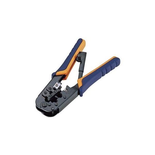 (まとめ）エレコム ラチェットタイプコネクタかしめ工具 RJ45用 LD-KKTR 1個