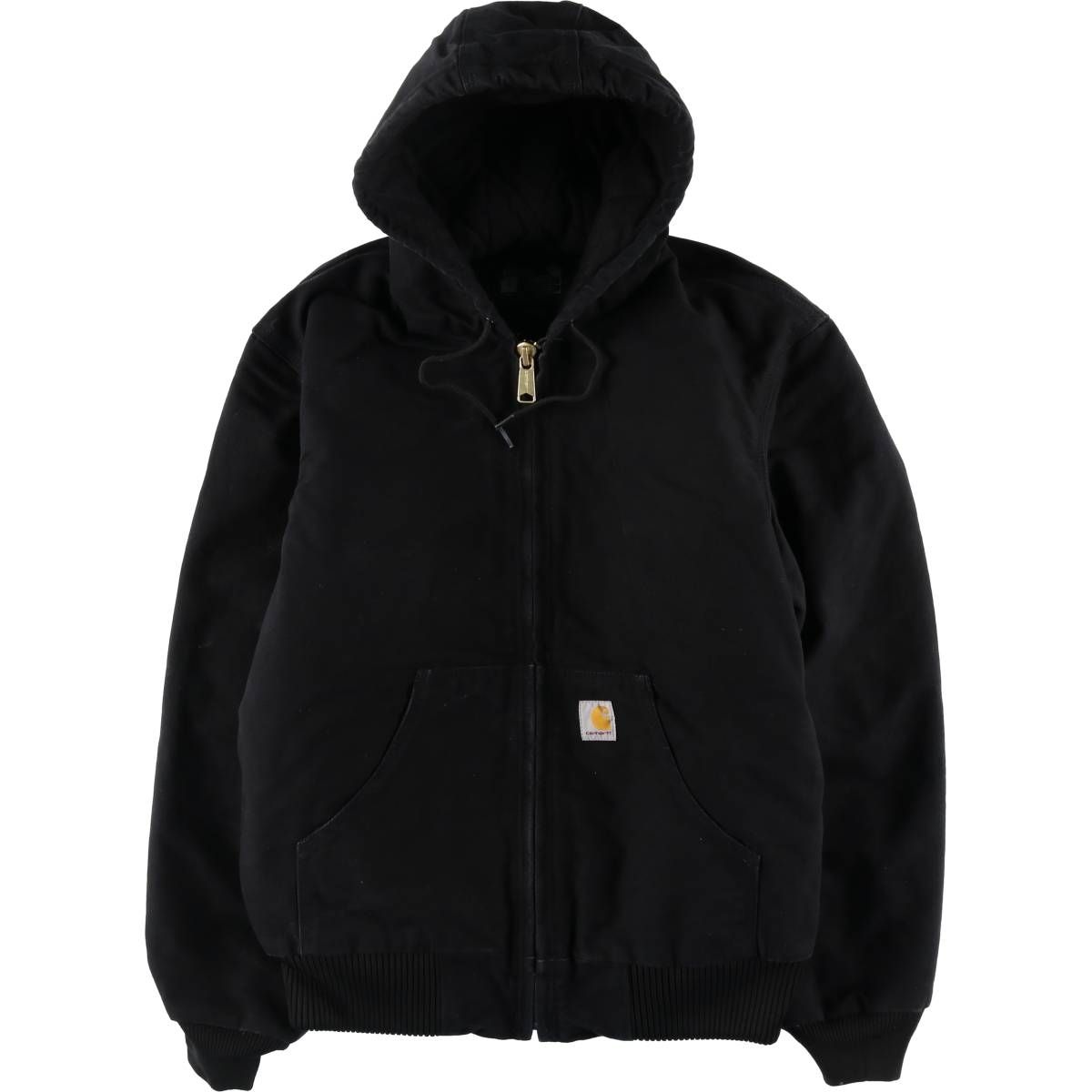 古着 カーハート Carhartt アクティブジャケット LOOSE FIT ダックフルジップパーカー USA製 メンズS相当/eaa521998