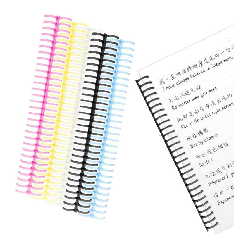siawadeky A4/30穴 製本リング 20本入 穴径16mm 5色 製本用とじ