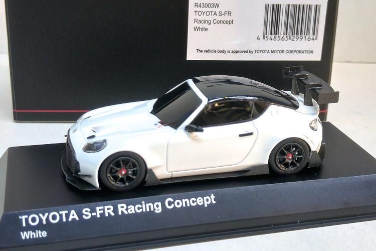 京商 1/43 トヨタ S-FR レーシング コンセプト ホワイトKyosho 1/43 トヨタ S-FR レーシングコンセプト（ホワイトパール