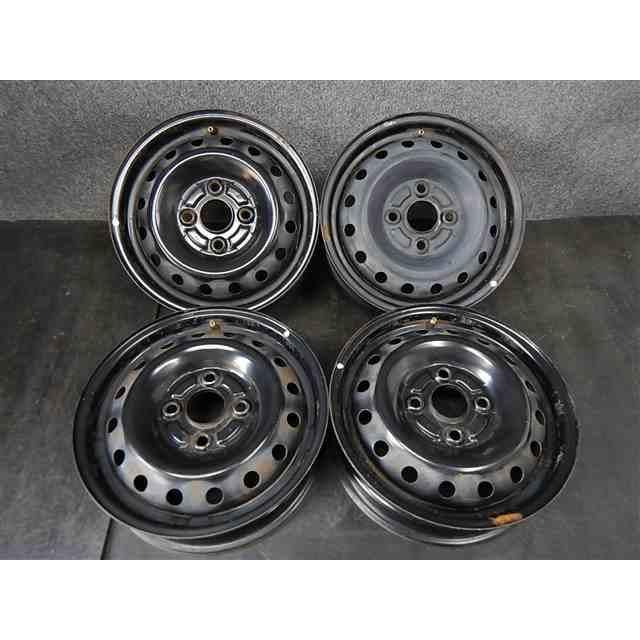 ダイハツ 純正 スチールホイール 黒鉄 テッチン 13×4.00B PCD100 40 ハブ径54φ 4本 スズキ 101563