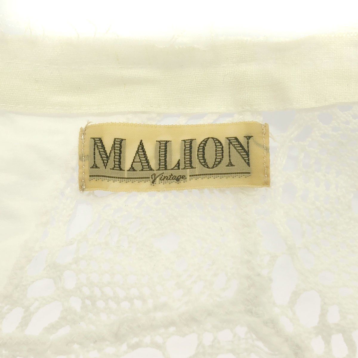 MALION vintage マリオンヴィンテージ 22SS crochet lace tuniq