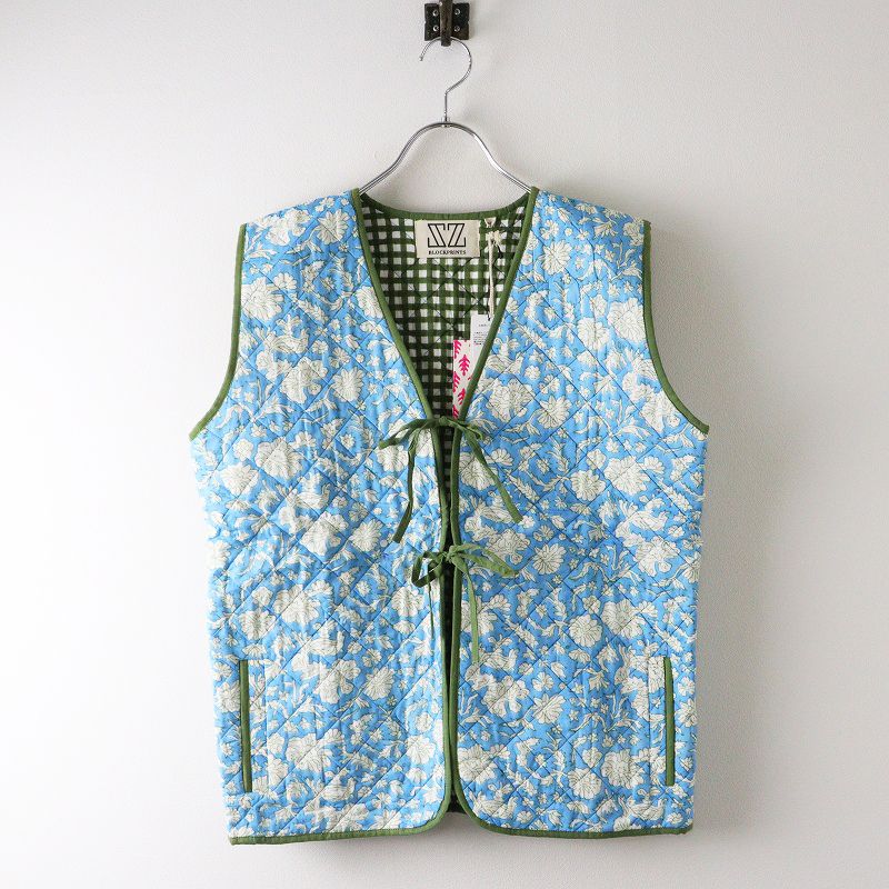 ロンハーマン エスゼットブロックプリント SZ Blockprints MANJU VEST NILA PRINT キルティングベスト M L 2400014491401