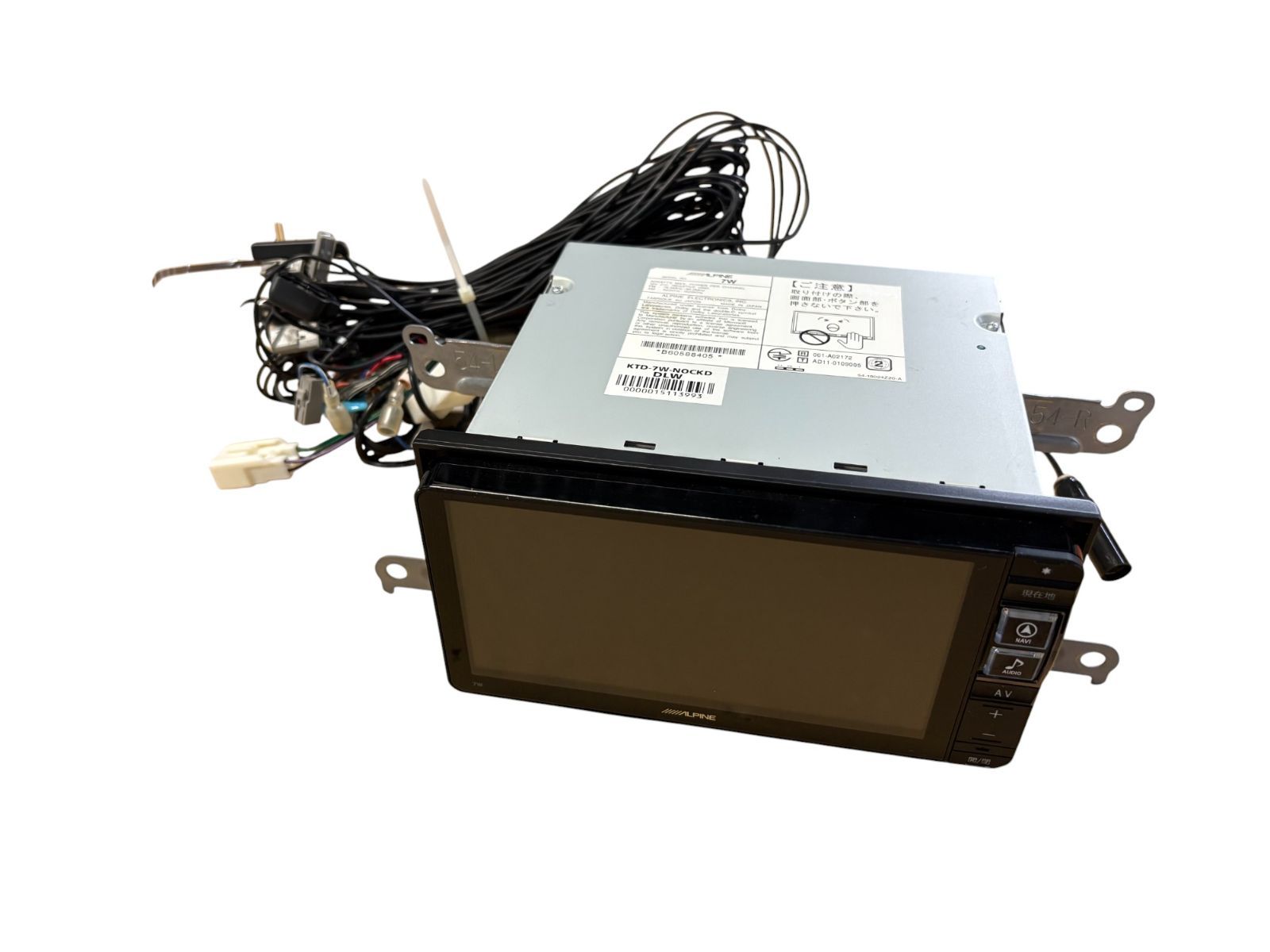 管理番号 4575 ノア ALPINE 7W 社外ﾅﾋﾞ 地図ﾃﾞｰﾀｰ2018年度版