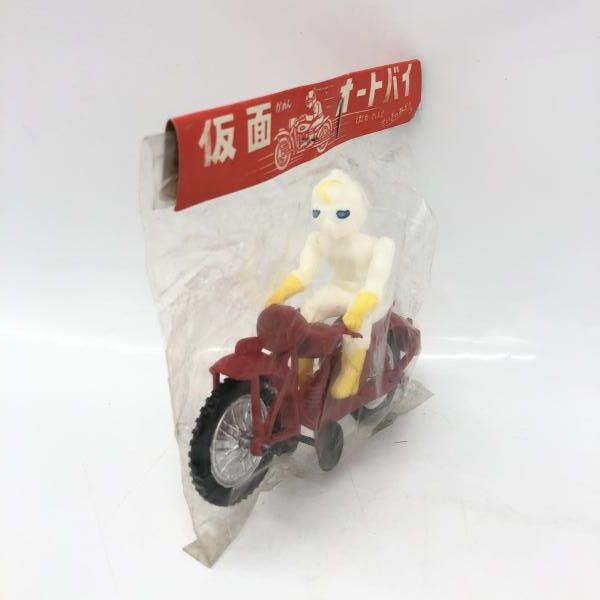 月光仮面 仮面オートバイ 赤 ソフビ 6