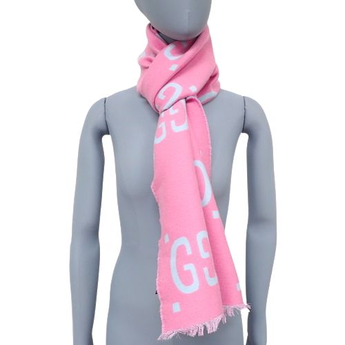 値下げ！GUCCI GGウール ジャガード マフラー GUCCI(グッチ) GGジャガード スカーフ マフラー ファッション