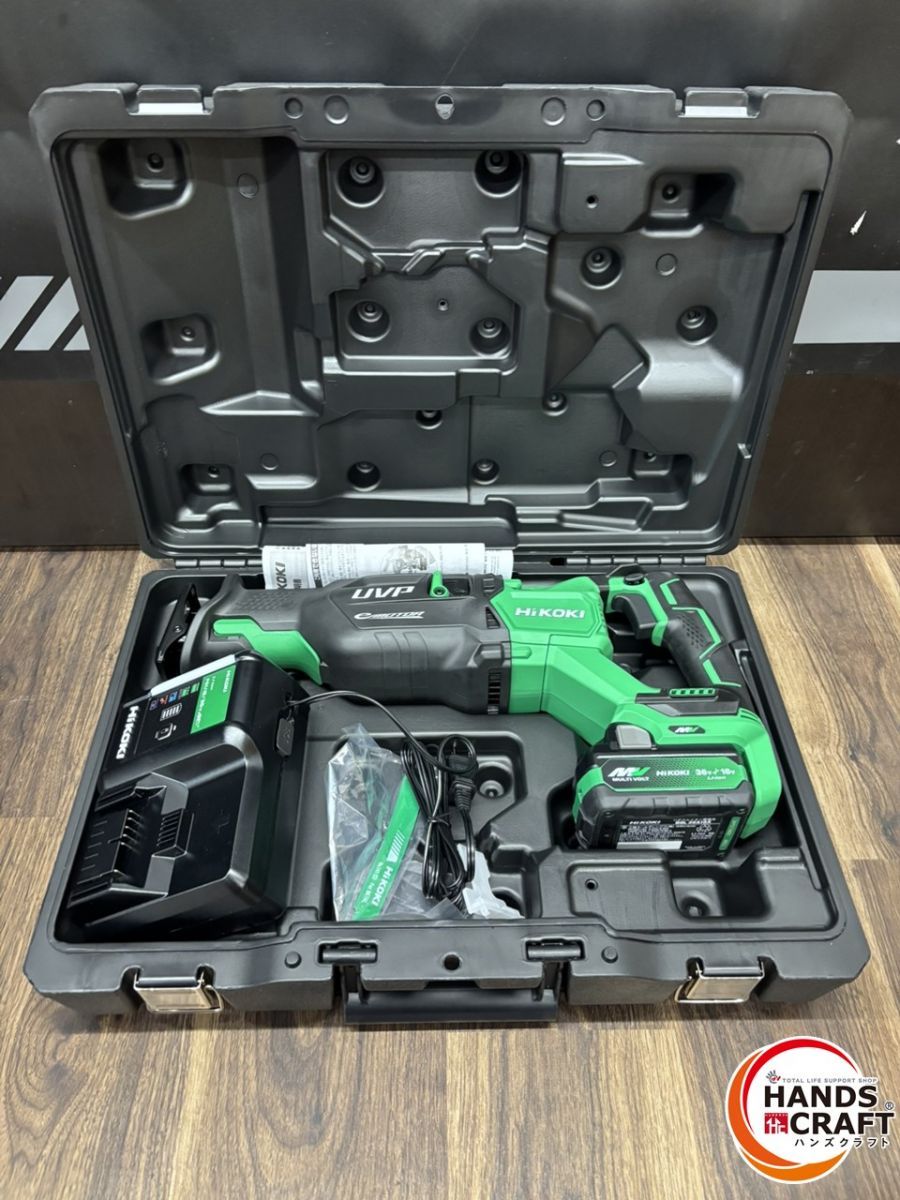 ♭ ♥品 ハイコーキ HiKOKI 130mm コードレスセーバソー 36V CR36DAXPZ バッテリ1個 充電器